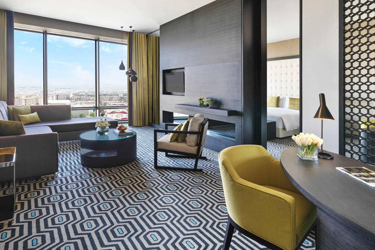 1 slaapkamer, luxe beddengoed, een minibar, een kluis op de kamer