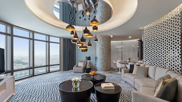 Suite, 2 Bedrooms (Diplomatic) | Living area | 6-inch flat-screen TV with cable channels, TV