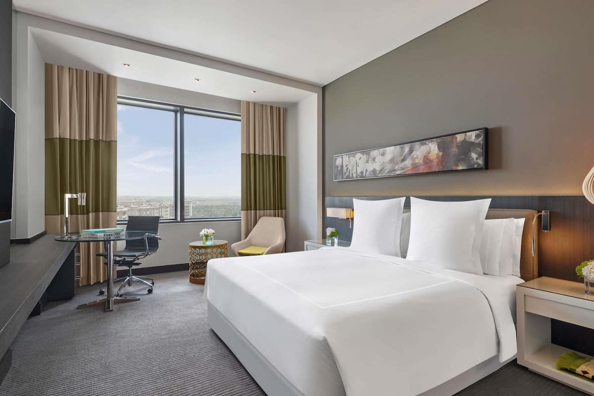 Ropa de cama de alta calidad y minibar