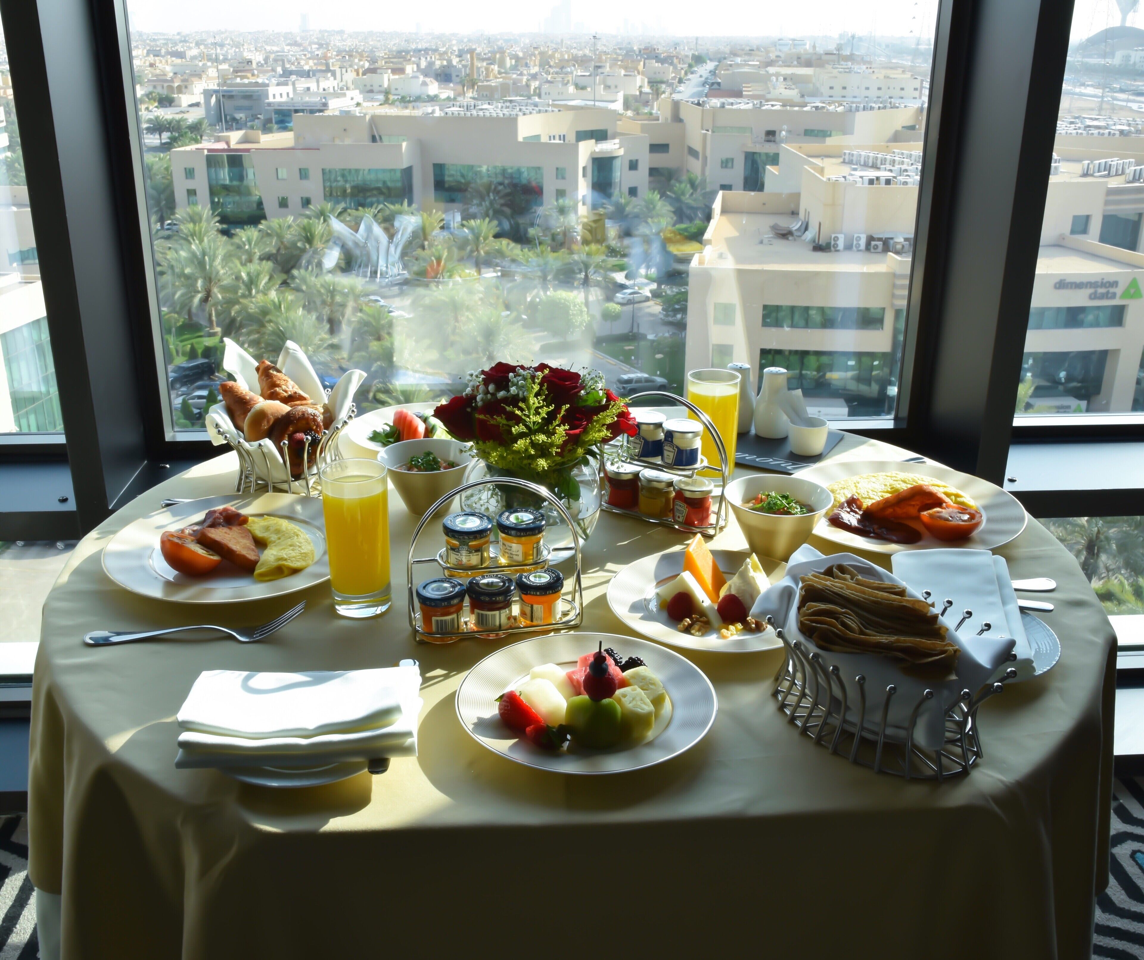 daily buffet breakfast (sar 100 per person)