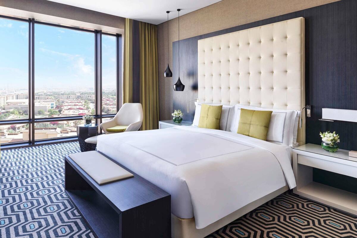 1 slaapkamer, luxe beddengoed, een minibar, een kluis op de kamer