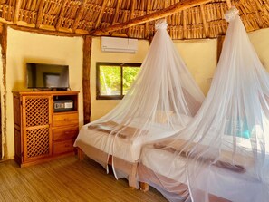 Premier Cabin, 2 Double Beds, Non Smoking | In-room safe, iron/ironing board, free cribs/infant beds, free WiFi - Jáalk'ab Cabañas (Progreso)
