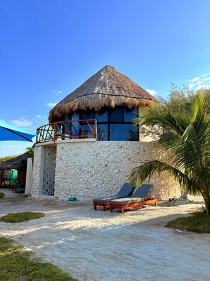 Deluxe Cabin, Non Smoking, Private Pool | Terrace/patio - Jáalk'ab Cabañas (Progreso)