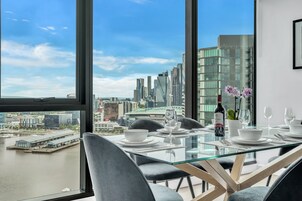 Executive-Penthouse, Hafenblick (Sub Collection Bay) | Wohnbereich