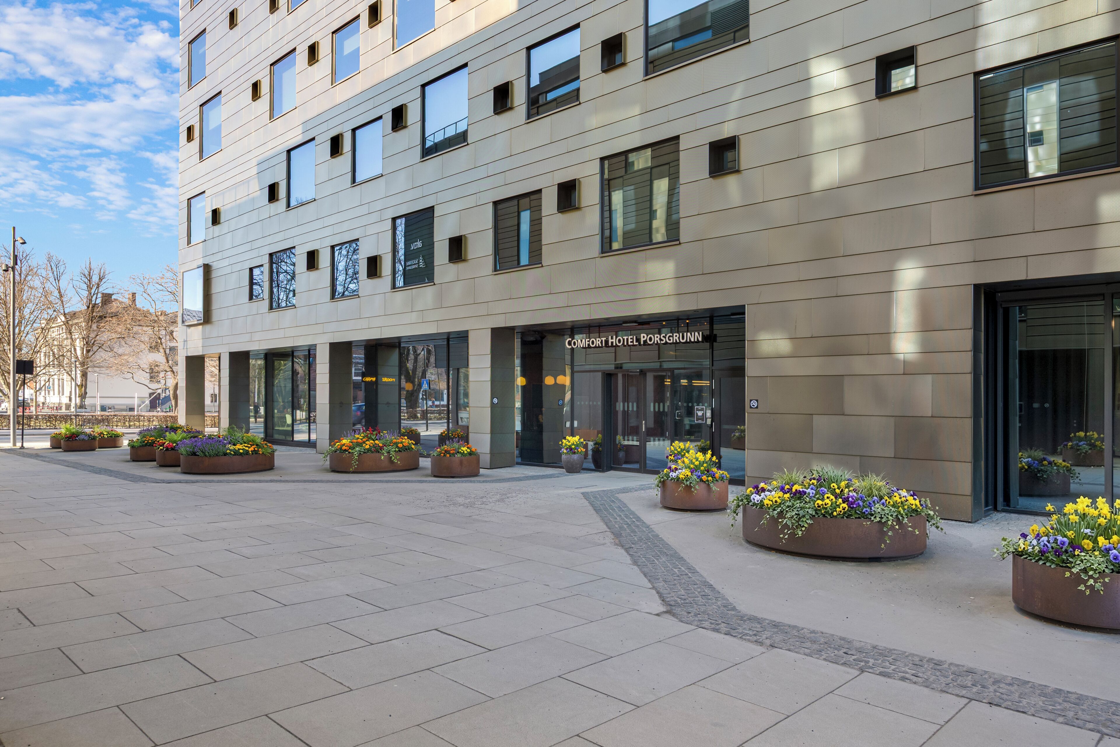 Majoituspaikan julkisivu