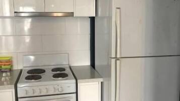 Fridge, electric kettle