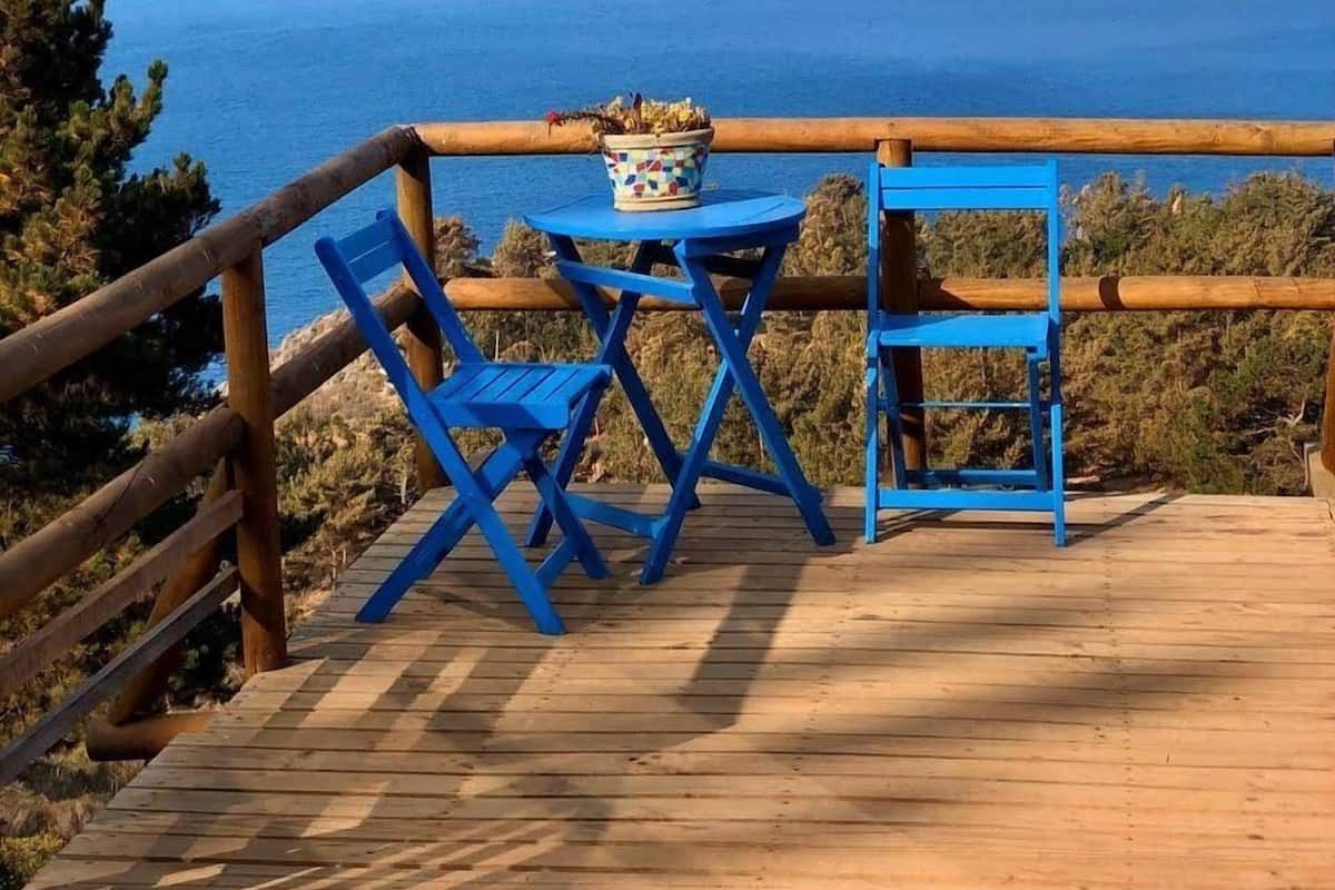 Vista a la playa o el mar