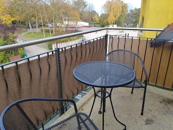 Blick vom Balkon
