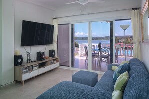 Smart TV, DVD player, books, music library - ANNSRENTAL Luxury Beachfront  - Stunning Views - Private Pool -  Steps  (San Lorenzo)