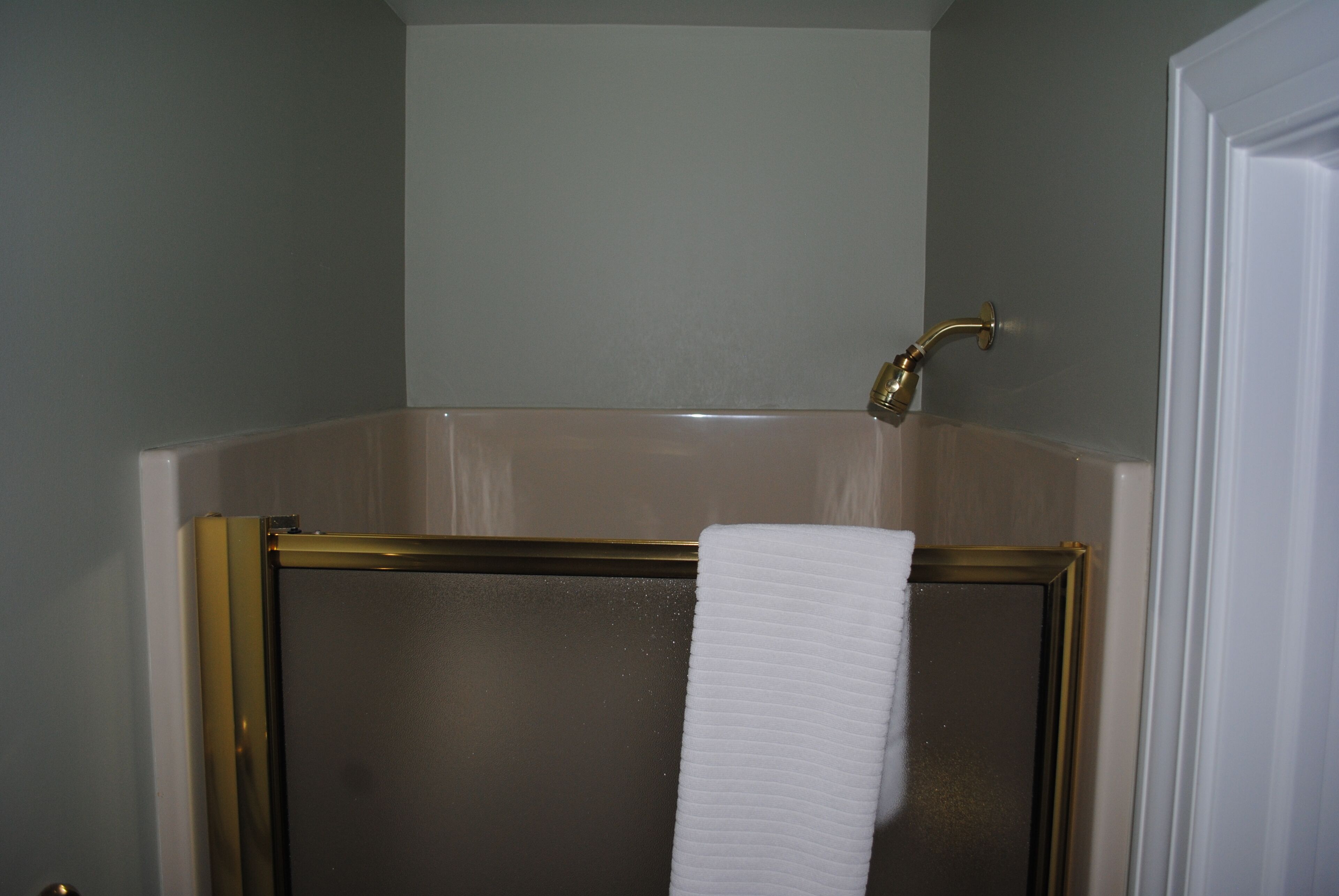 Un bagno con vasca, doccia e servizi igienici.