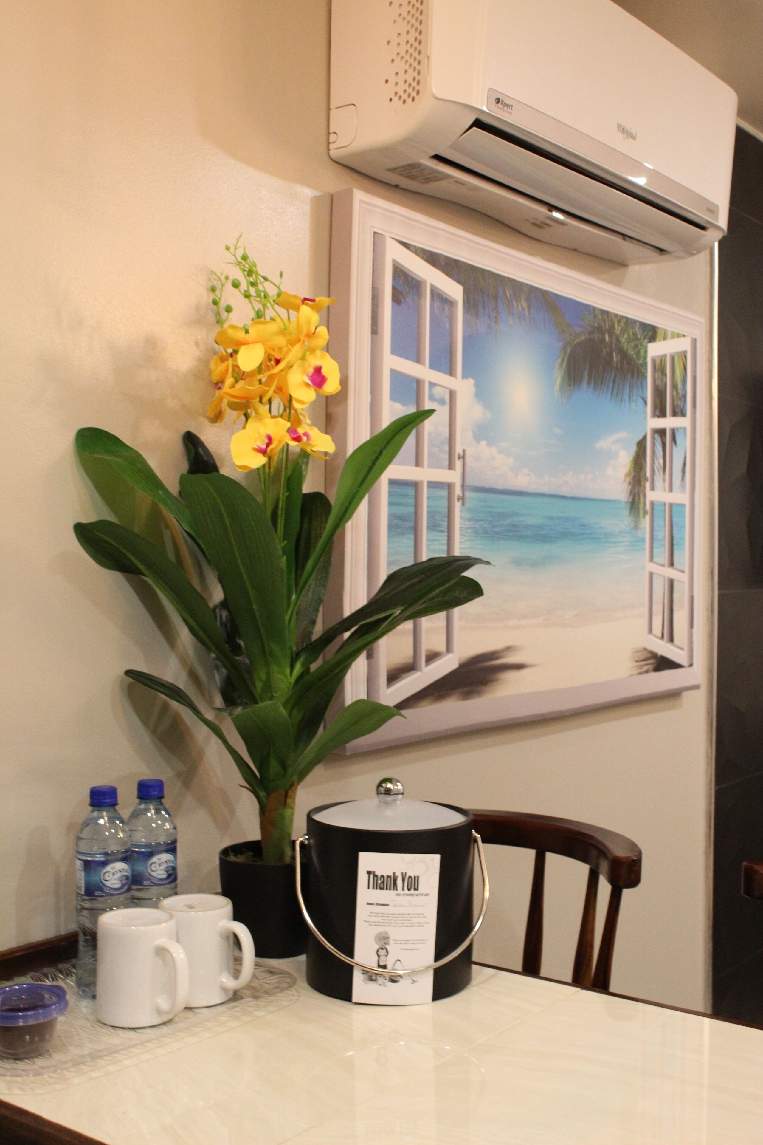 room 111 - st. george's caye  | private kitchenette | mini-fridge