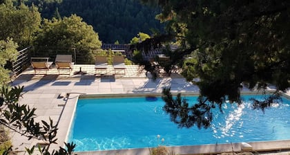 Maison de charme et grand confort, Piscine chauffée, clim, boulodrome, sauna