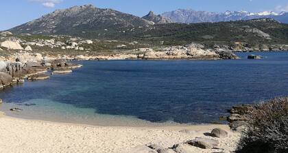 Beau duplex design climatisé de plain pied face à la mer