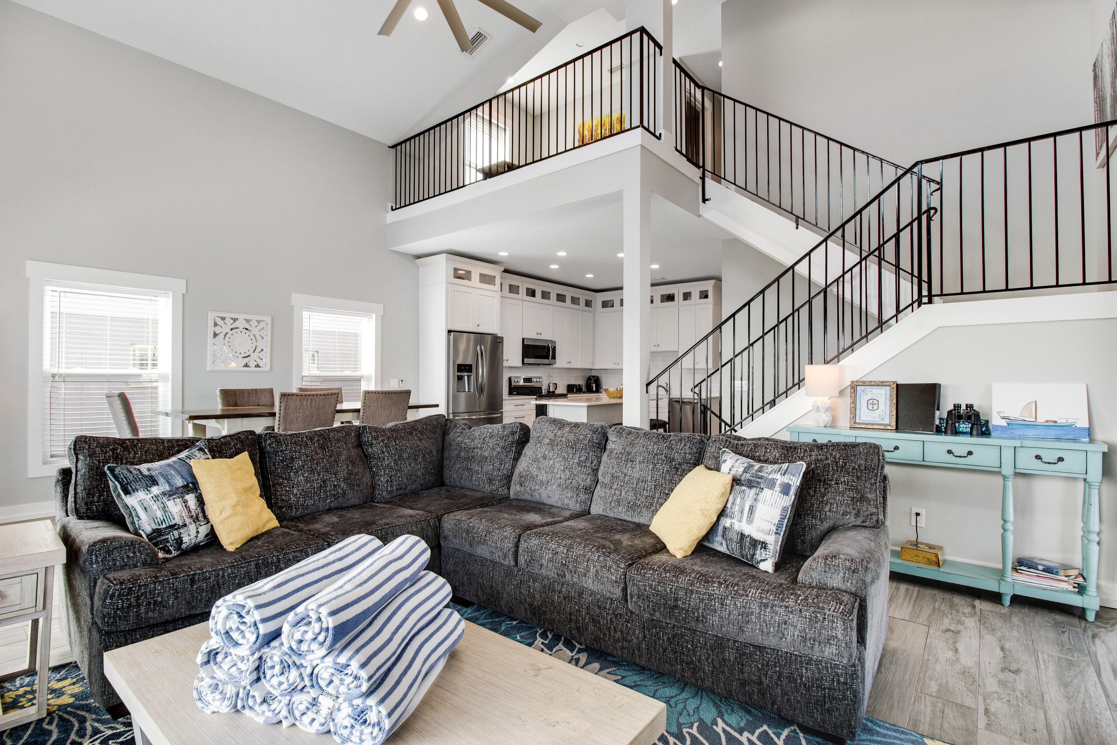 TV, ping pong, books, stereo