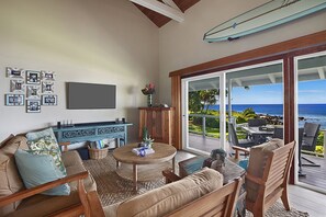 Smart TV - Hale Kai - Best Value Beachfront Home Steps from Beach (Koloa)