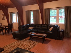 TV, video games, DVD player, foosball