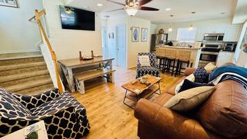 Smart TV, video games, DVD player, books