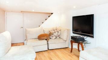 Smart-tv, dvd-afspiller, bøger