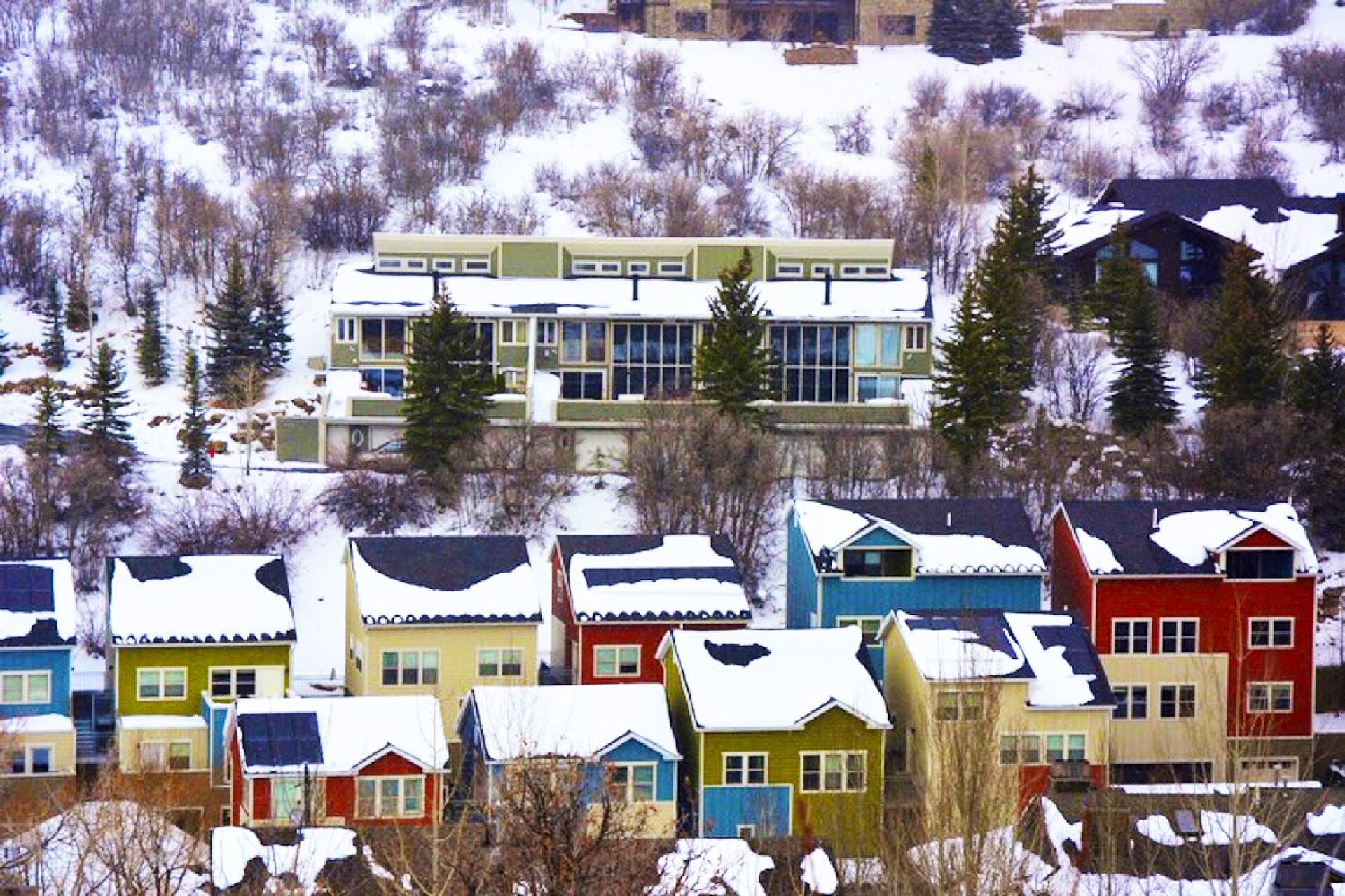 Beautiful ski mountain getaway
