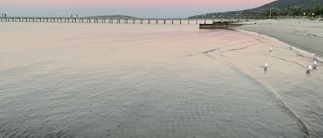 Vlak bij het strand