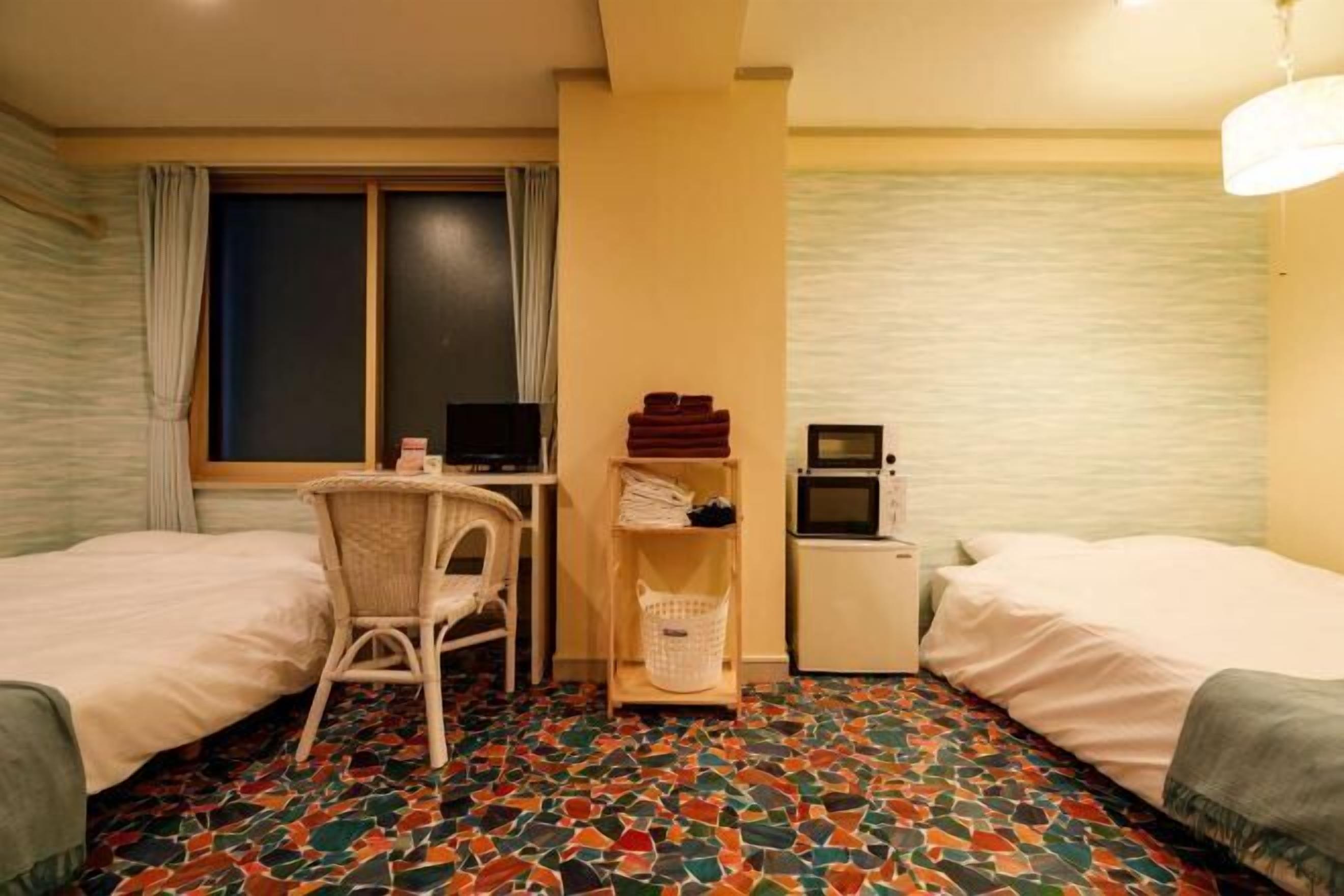 책상, 방음 설비, 무료 WiFi, 침대 시트