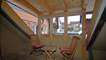 Lejlighed - 1 soveværelse - ikke-ryger (Ferienwohnung Nr. 2) | Balkon