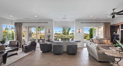 Übergroßes PGA West-Haus mit privatem Salzpool, Solarium, Spa und Feuerstelle