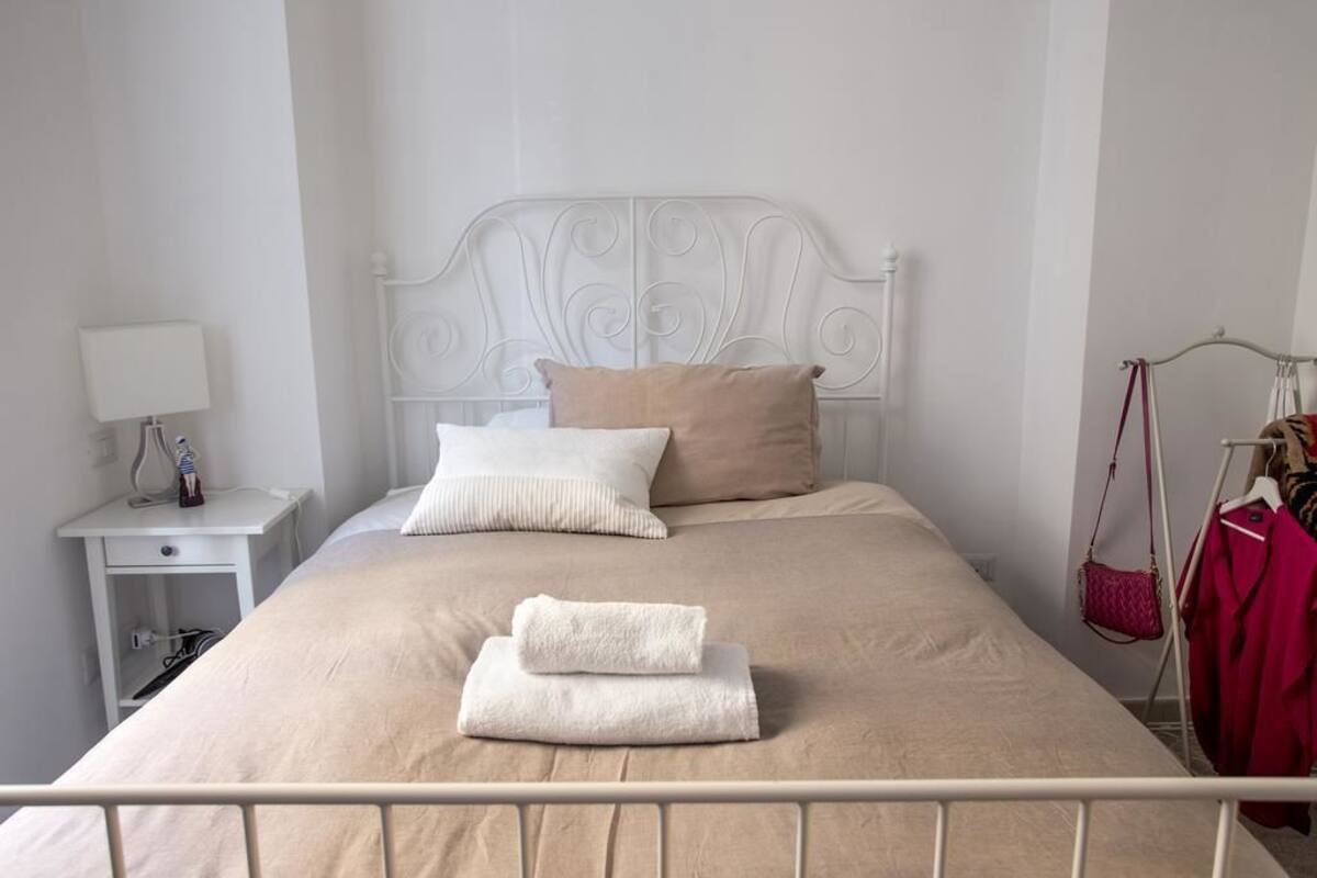 Double Room, 1 Double Bed, Private Bathroom (External) | Iron/ironing board (on request), WiFi (free), bed sheets