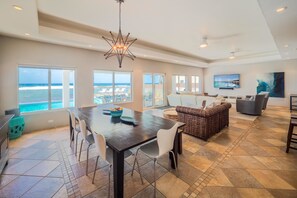 Villa, 4 Bedrooms | Living area | 42-inch flat-screen TV with cable channels, TV - Present Moment by Cayman Villas (Bodden Town)