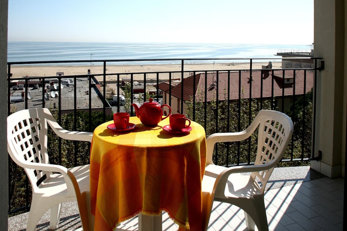 Departamento superior, 1 habitación, vista al mar (4 pax) | Balcón