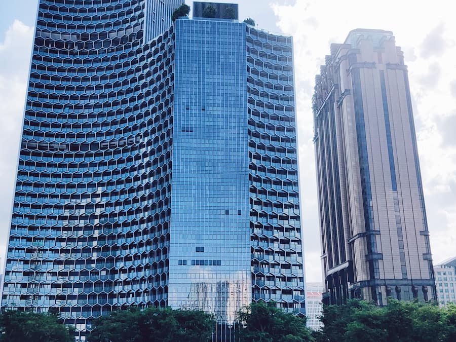 Stadsuitzicht vanuit accommodatie