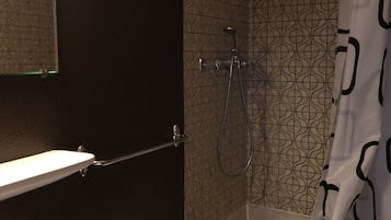 Habitación básica doble, 1 habitación, vistas a la montaña | Baño
