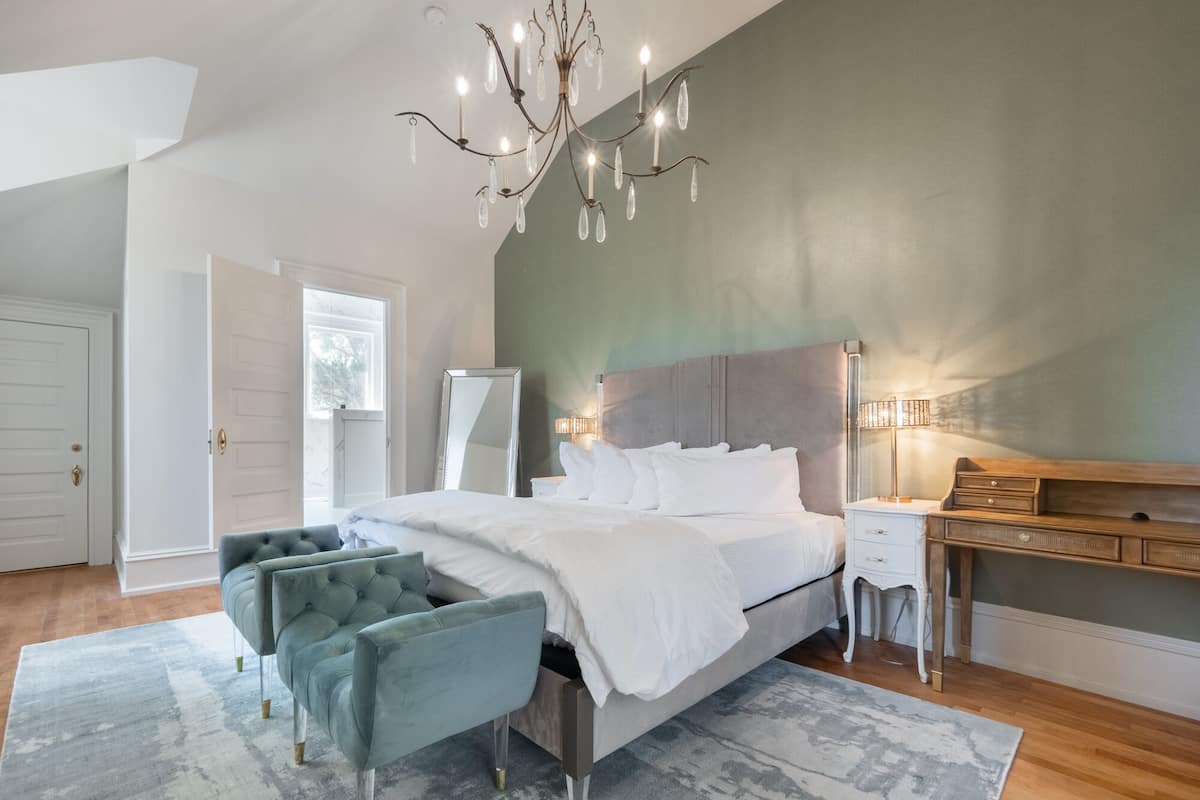 Premium bedding, down duvets, memory-foam beds, individually decorated
