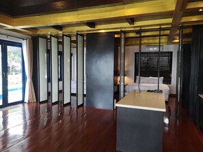 2 Bed Room Private Pool Villa | Area keluarga | TV layar datar