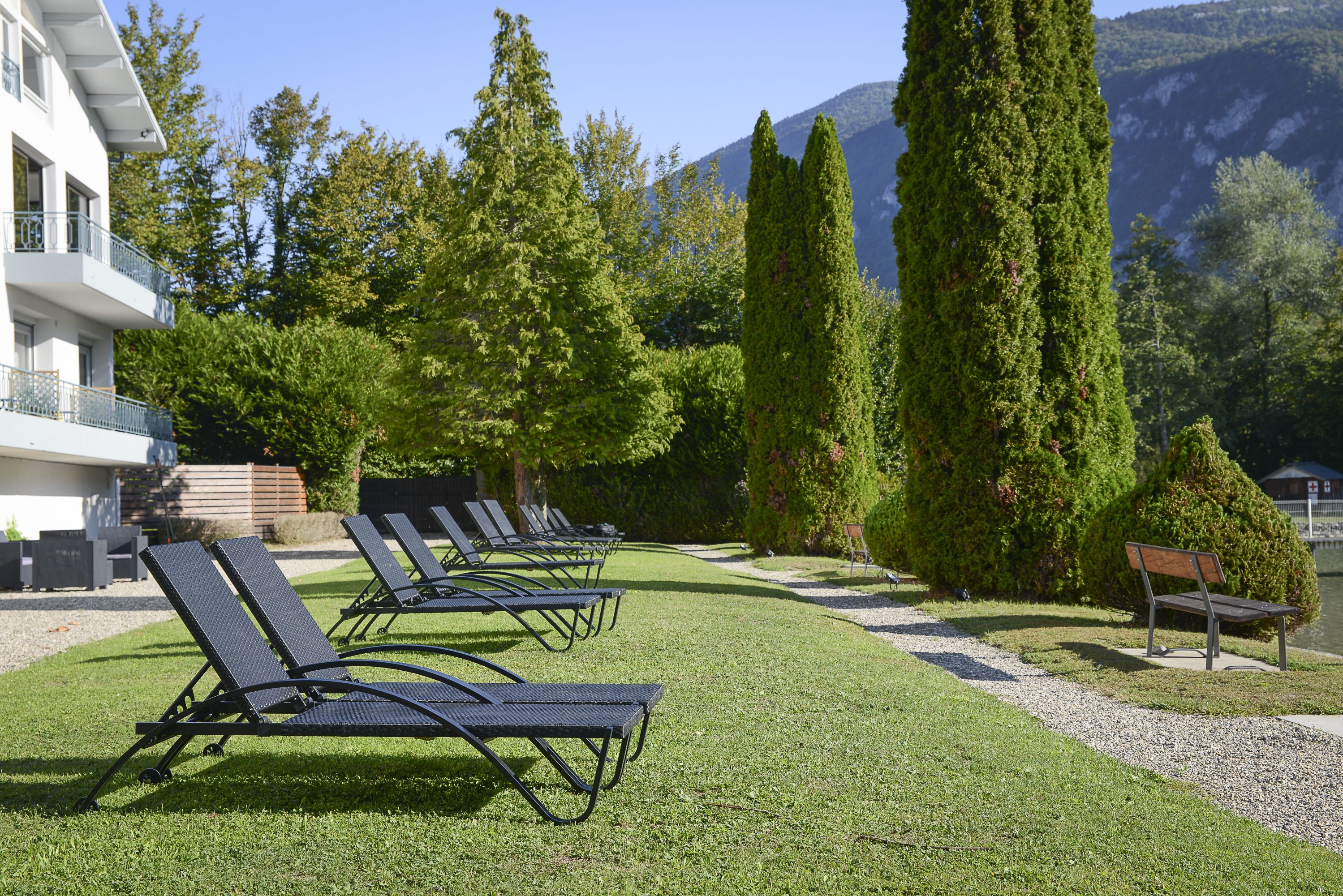 private beach nearby