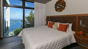 Panoramic Villa, 1 Katil Raja (King), Ocean View (Guava) | Cadar kapas Mesir, peralatan tempat tidur premium, busa memori 