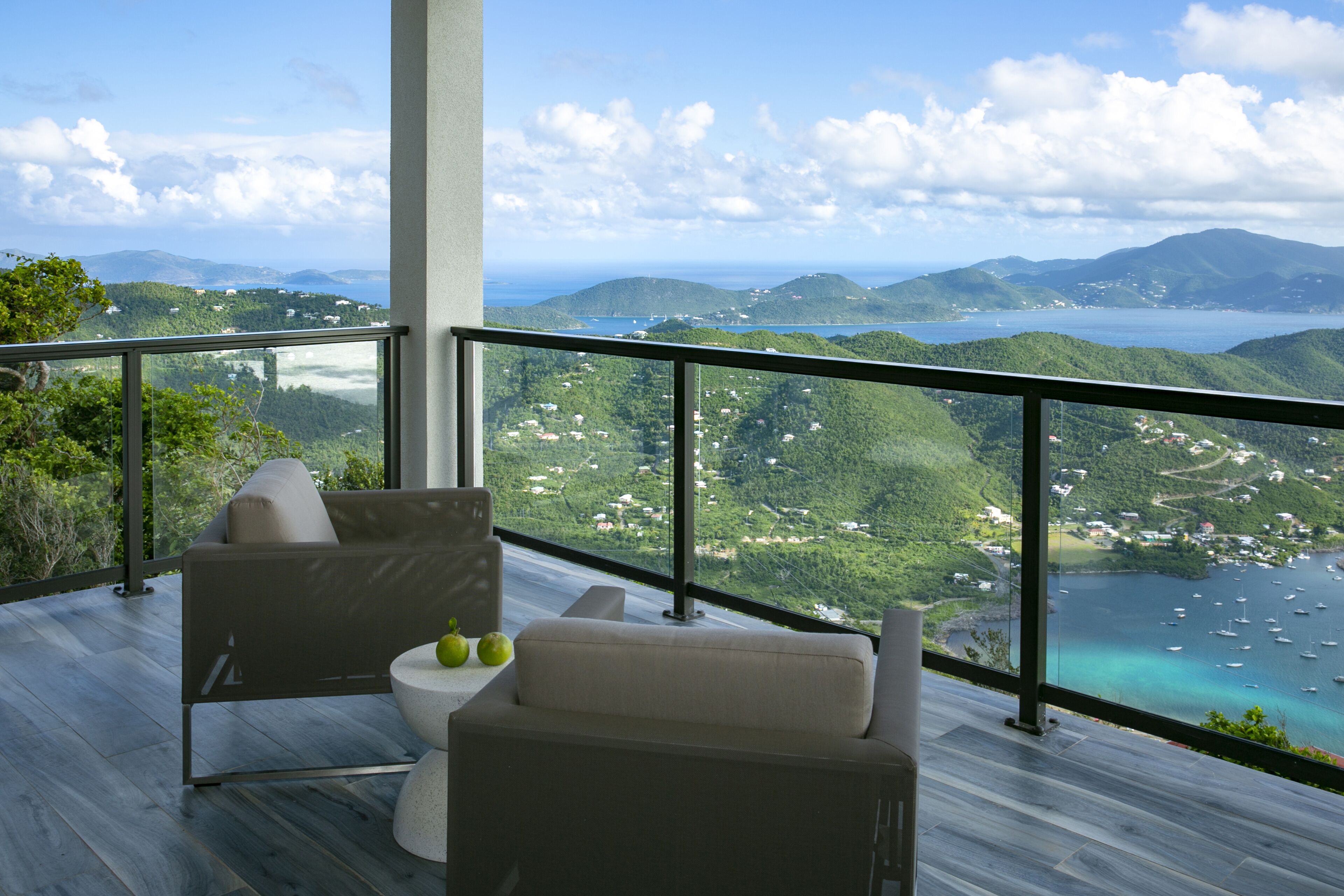 Panoramic Villa, 1 King Bed, Ocean View (Papaya) | Balcony