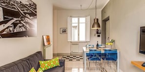 Apartment, 3 Bedrooms | Living area | Smart TV