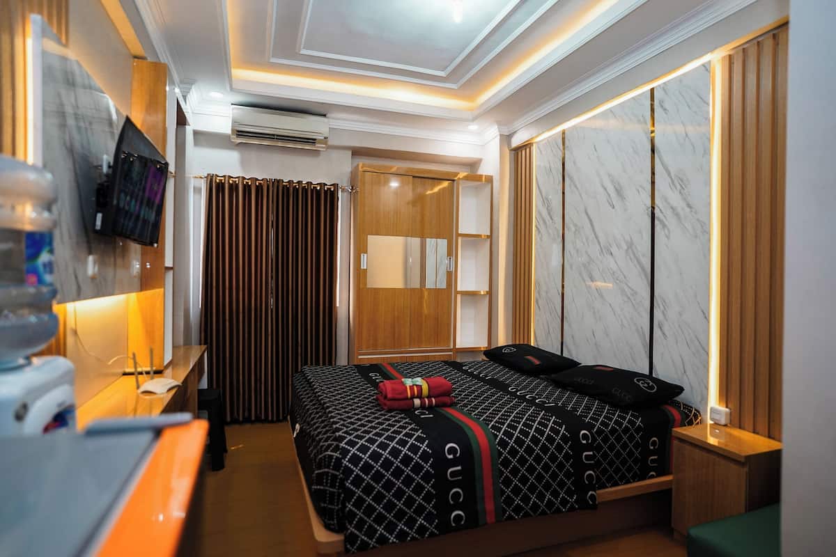 Studio Deluxe, 1 giường cỡ king | Truy cập Internet không dây miễn phí, bộ trải giường 