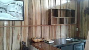 Room, 1 Queen Bed, Non Smoking | Private kitchen | Fridge, cookware/dishes/utensils