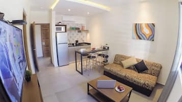 Luxe beddengoed, een kluis op de kamer, individueel gedecoreerd