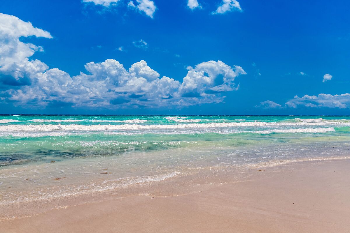 Plage, chaises longues