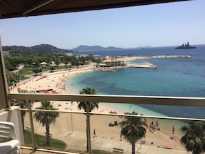 On the beach, beach towels - Spectacular Beach Views with Underground Garage Parking - sleeps 6 (Toulon)