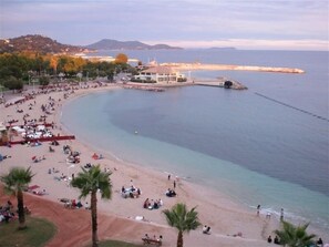 On the beach, beach towels - Spectacular Beach Views with Underground Garage Parking - sleeps 6 (Toulon)