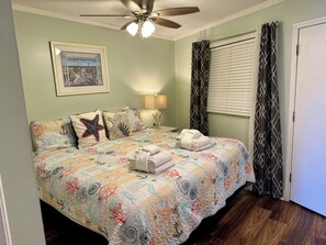 1 habitación, tabla de planchar con plancha, internet y ropa de cama