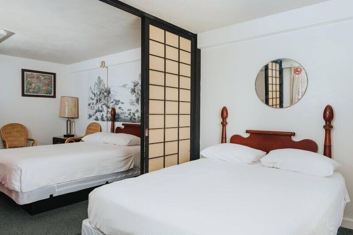 Suite, 2 Bedrooms, Kitchen (King & 2 Queens) | Egyptian cotton sheets, premium bedding, desk, laptop workspace