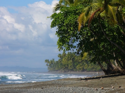 Overlooking the foothills of Pilon and crystal blue waters of the Golfo Dulce.