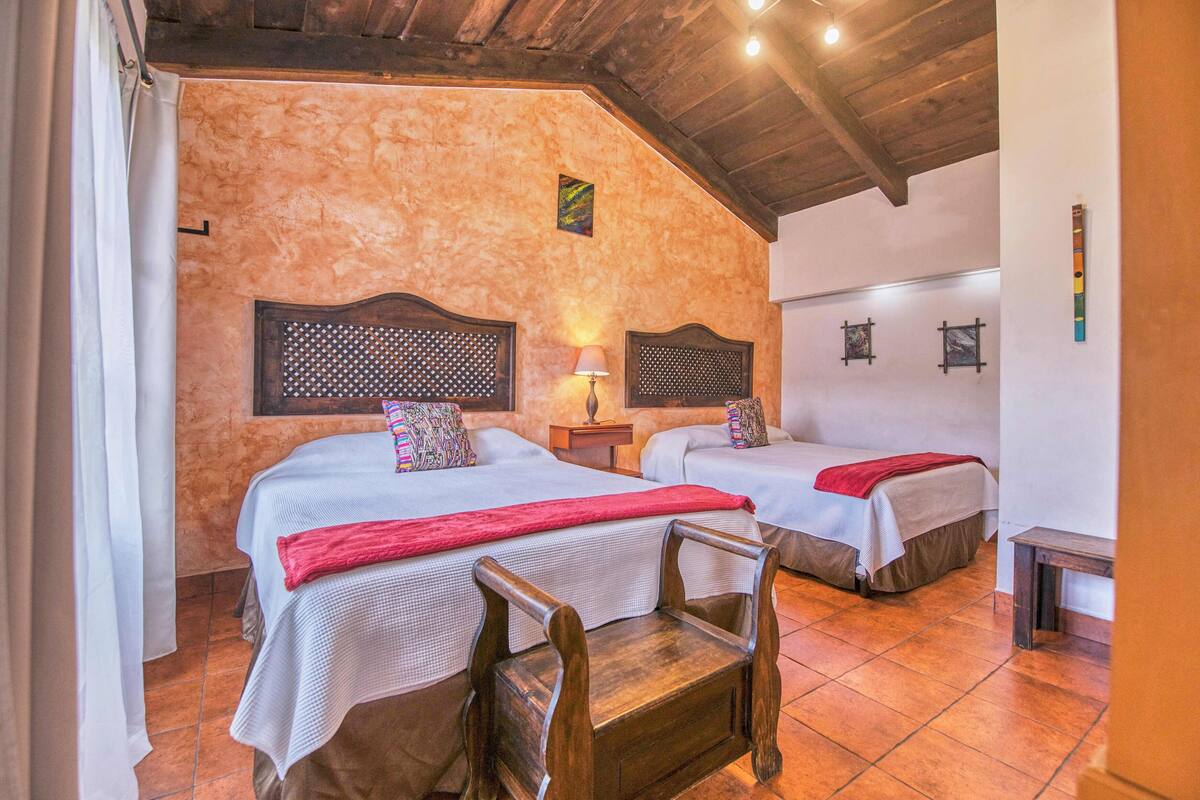 Standard Double Room, 2 Double Beds (# 3 & 11) | Laptop workspace, blackout curtains, iron/ironing board (on request)