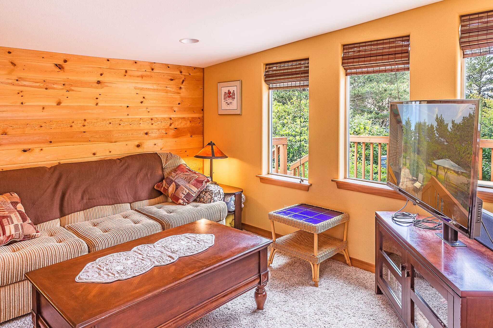 Télévision, cheminée