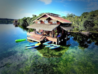 Eco Aqua Over-The-Water Villa Located In Dolphin Bay, Bocas Del Toro, Panama